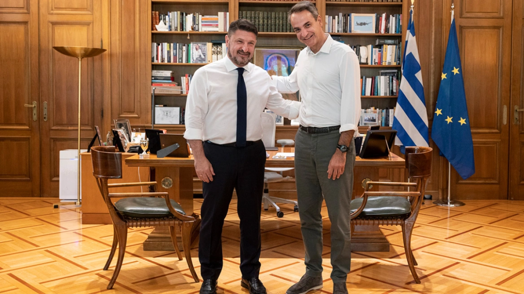 Με τον Νίκο Χαρδαλιά συναντήθηκε ο Κυριάκος Μητσοτάκης