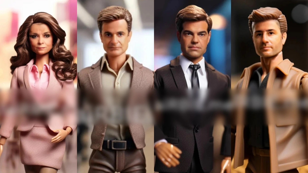 Οι Έλληνες πολιτικοί σε «κούκλες» της Barbie με τη βοήθεια της τεχνητής νοημοσύνης (φωτο)