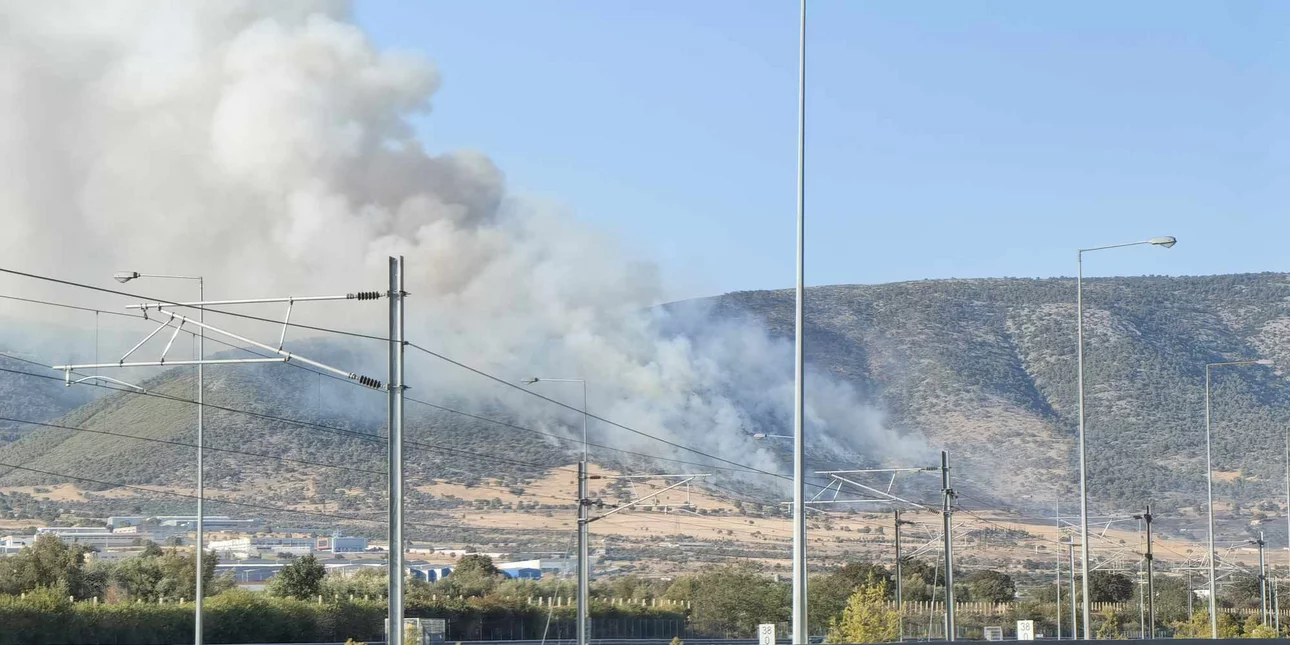 Υπό μερικό έλεγχο τέθηκε η φωτιά στην περιοχή Σοφό Ασπροπύργου (βίντεο)