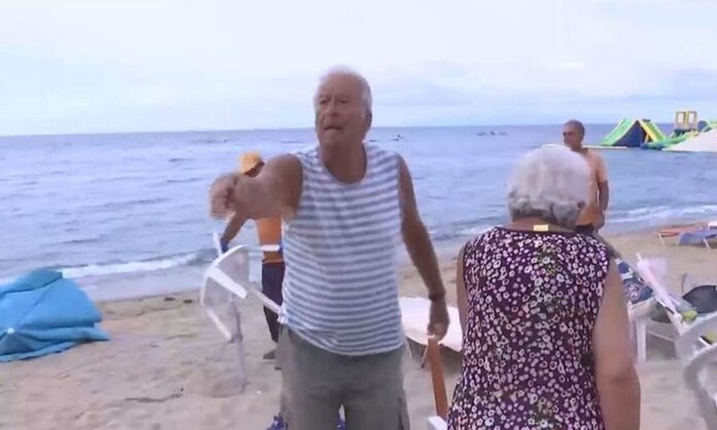 Χαλκιδική: Ηλικιωμένος τα έβαλε με ρεπόρτερ – «Κοιτάτε να διώξετε τη φτωχολογιά – Ντροπή σας είστε και στην ΕΡΤ»