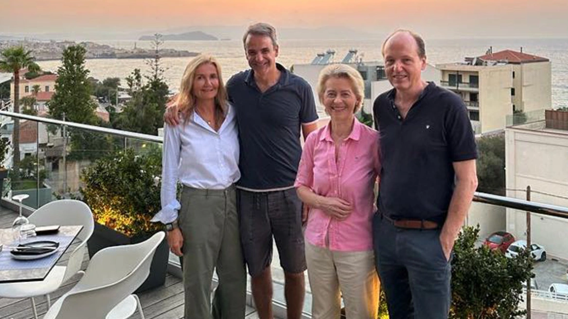 Στο Αρχαιολογικό Μουσείο Χανίων ο Κ.Μητσοτάκης και η Φον ντερ Λάιεν μαζί με τα ταίρια τους (φωτο)