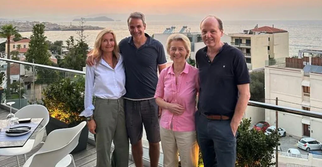 Κ.Μητσοτάκης-Ούρσουλα φον ντερ Λάιεν: Συνδύασαν μπίζνες μαζί με τις διακοπές τους;