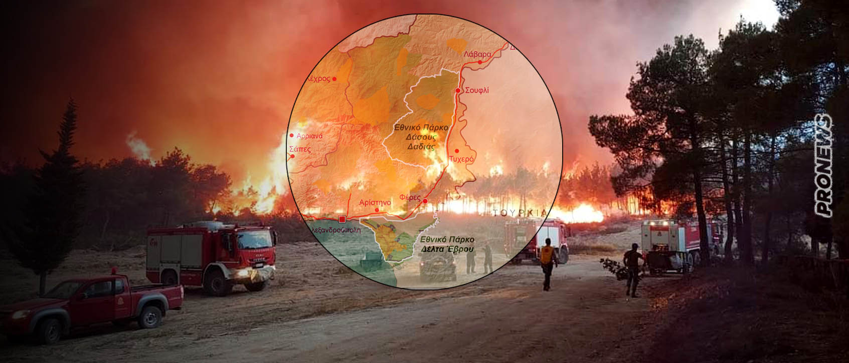 Καίγεται ξανά το δάσος της Δαδιάς: Το «επιτελικό κράτος» για άλλη μία φορά δεν μπορεί να προστατέψει την χώρα