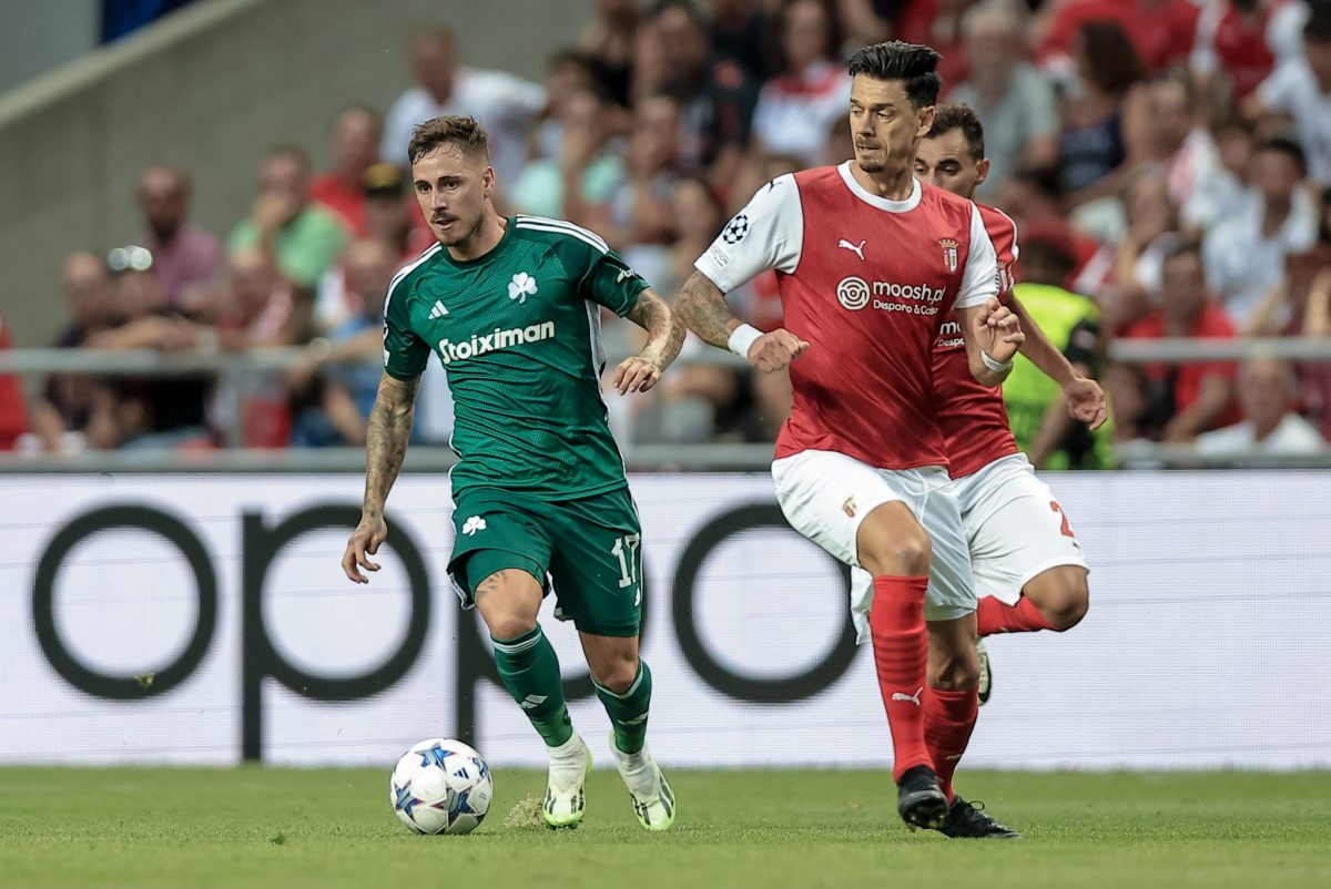Ο Παναθηναϊκός ηττήθηκε με 2-1 από την Μπράγκα στην Πορτογαλία και ελπίζει στην εντός έδρας πρόκριση