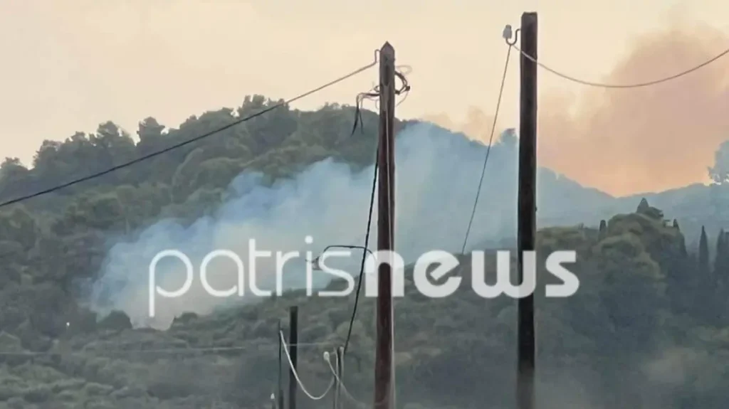 Ισχυρό μπουρίνι σάρωσε στην Ηλεία : Ξέσπασαν δύο φωτιές από τους κεραυνούς (φωτό)