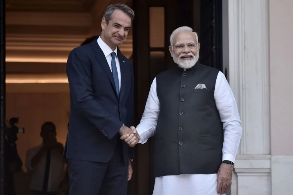 Το μήνυμα του Κ.Μητσοτάκη στον Ινδό πρωθυπουργό: «Στόχος να διπλασιάσουμε το διμερές εμπόριο των δύο χωρών»