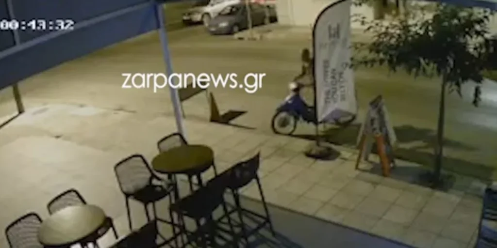 Βίντεο ντοκουμέντο: Η στιγμή που άγνωστος κλέβει μηχανάκι στα Χανιά