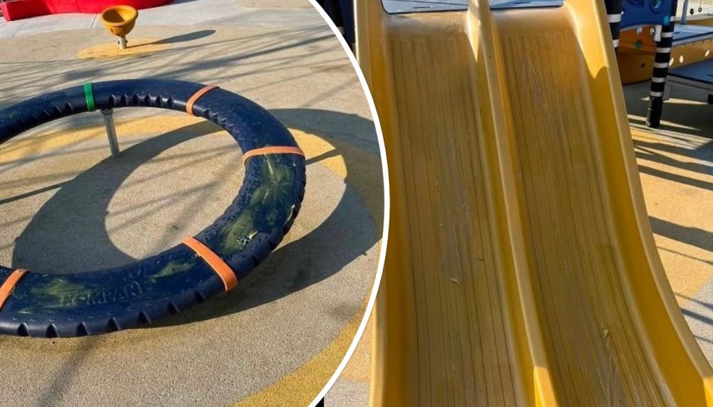 Ηράκλειο: Συνελήφθη 54χρονος που γέμισε με γράσο τα παιχνίδια σε παιδική χαρά (φώτο)