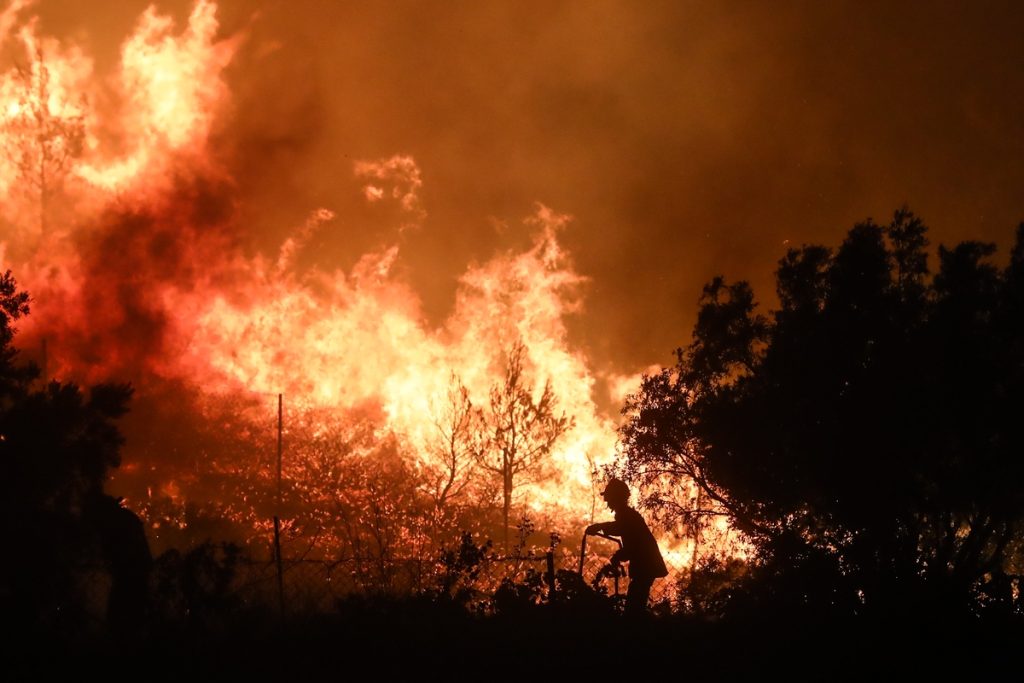 Εφιαλτική η κατάσταση στη Δαδιά – Η φωτιά καίει ότι έχει απομείνει – Καίγονται αρχέγονα δέντρα