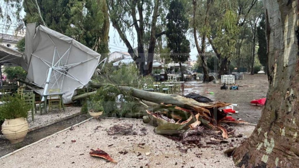 Κέρκυρα: Ανεμοστρόβιλος έπληξε το νησί προκαλώντας ζημιές και βλάβες (φωτο)