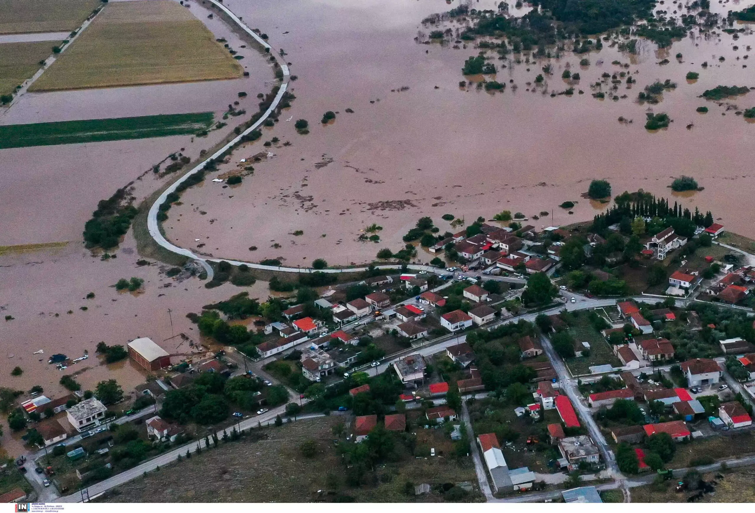 Θεσσαλία: Νέα δορυφορική εικόνα δείχνει τις τεράστιες καταστροφές από τις πλημμύρες