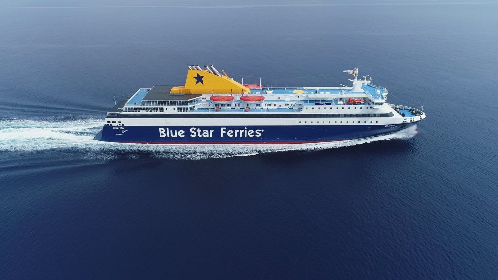 Νάξος: Το «Blue Star Naxos» έχασε την αριστερή του άγκυρα ενώ ταξίδευε για Πάρο