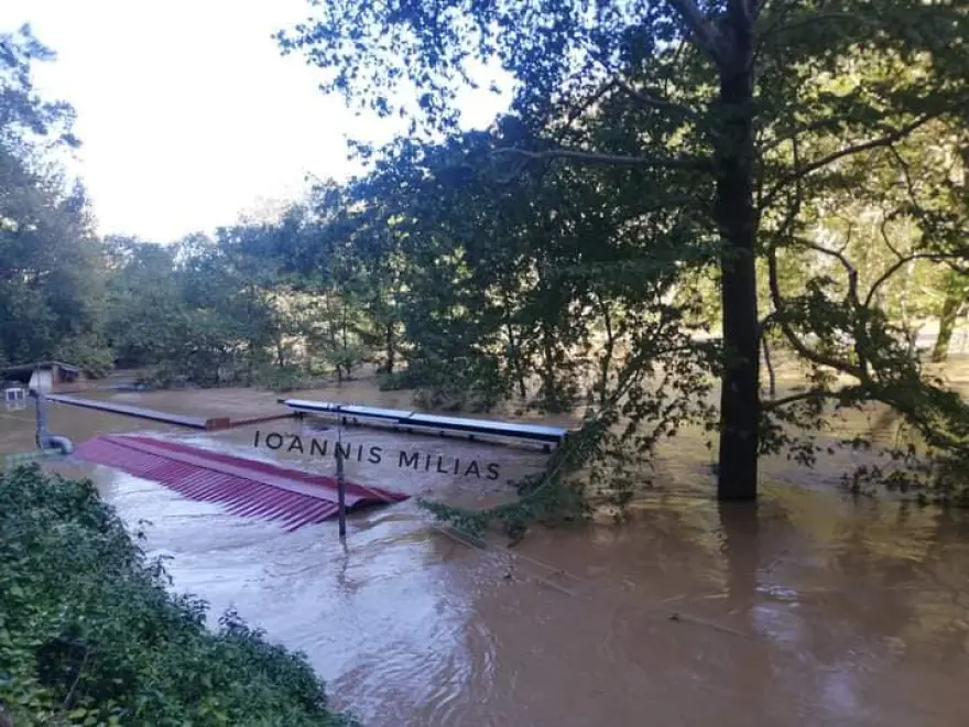 Θεσσαλία: Σε 18 μέτρα ύψος έφτασαν τα νερά στην κοιλάδα των Τεμπών
