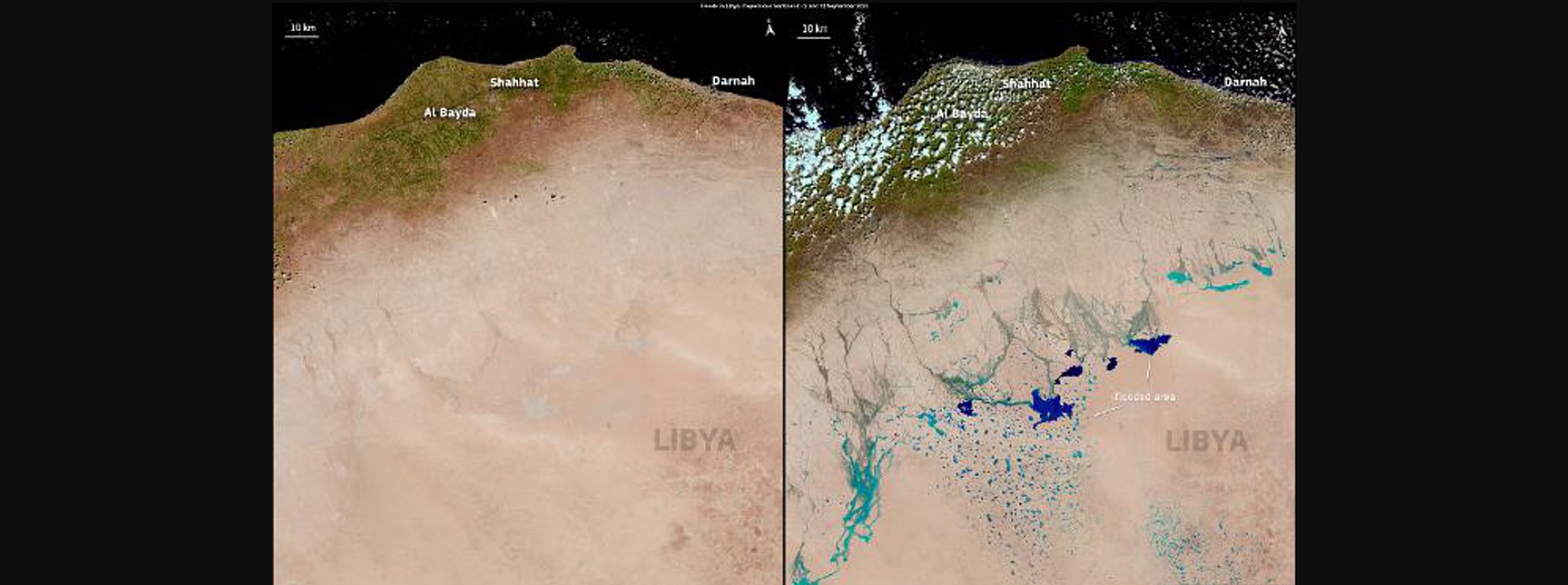 Κακοκαιρία στη Λιβύη: Όταν η Σαχάρα απέκτησε λίμνες και ποτάμια! (φωτο)