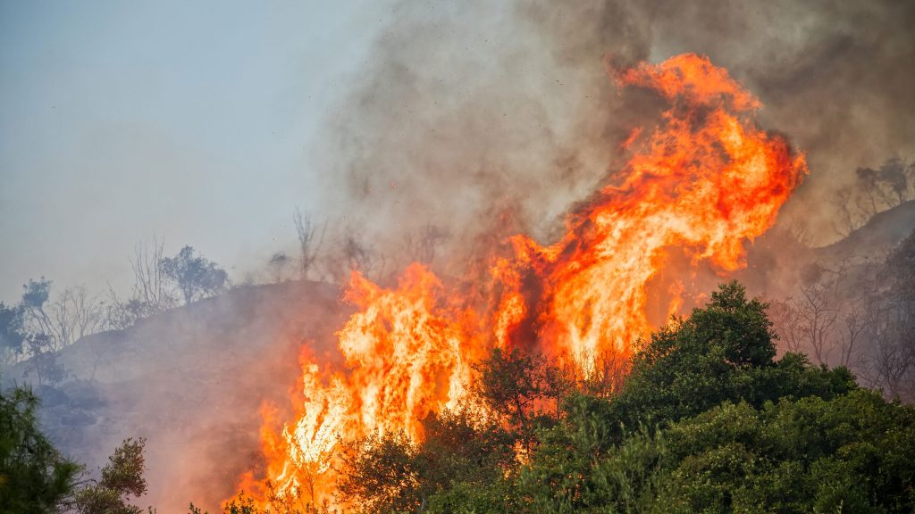 Φωτιά σε αγροτοδασική έκταση στο Μοναστηράκι Αιτωλοακαρνανίας