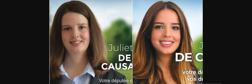 Το «τερμάτισε» με το photoshop: Υποψήφια βουλευτής στη Γαλλία έγινε μια… άλλη στην προεκλογική της αφίσα (φωτο)
