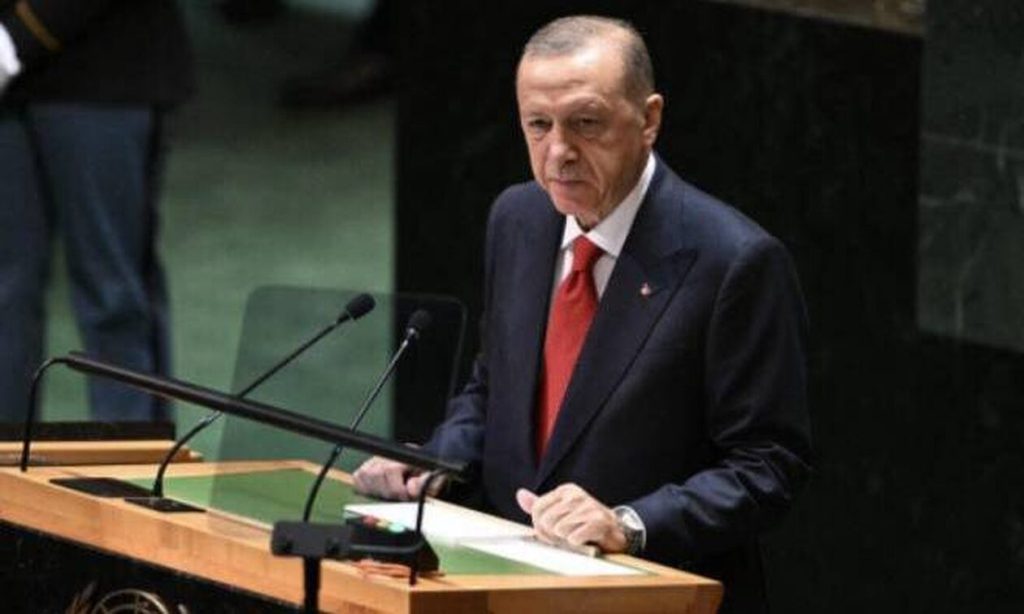 Από το βήμα της συνέλευσης του ΟΗΕ ο Ερντογάν κάλεσε τη διεθνή κοινότητα να αναγνωρίσει τα κατεχόμενα στην Κύπρο!