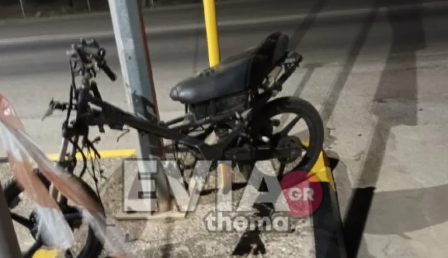 Εύβοια: Αυτοκίνητο διέλυσε μηχανάκι μετά από σύγκρουση – Ένας τραυματίας