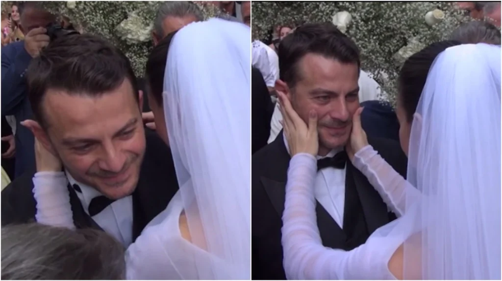 Ο Γ.Αγγελόπουλος ξέσπασε σε κλάματα όταν είδε τη νύφη – Δείτε φωτογραφίες και βίντεο