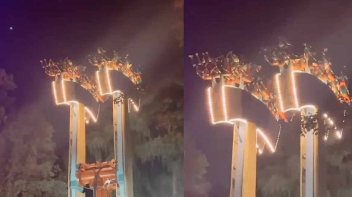 Τρόμος σε λούνα παρκ στον Καναδά – Επισκέπτες έμειναν κολλημένοι ανάποδα σε ρόδα για μισή ώρα (βίντεο)