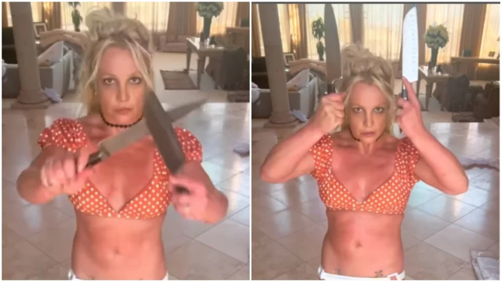 Μπρίτνεϊ Σπίαρς: Χορεύει με μαγιό και κουζινομάχαιρα και οι followers της ανησυχούν (βιντεο)