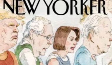 The New Yorker: Καυστικό πρωτοσέλιδο για τις εκλογές των ΗΠΑ – Οι «πρωταγωνιστές» τρέχουν… με Πι (φώτο)