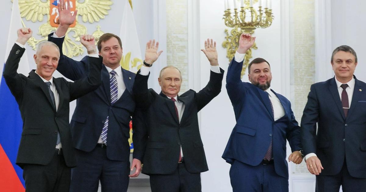 Ένα χρόνο από την ενσωμάτωση των τεσσάρων περιοχών στην Ρωσία – Β.Πούτιν: «Όλα θα ανοικοδομηθούν»