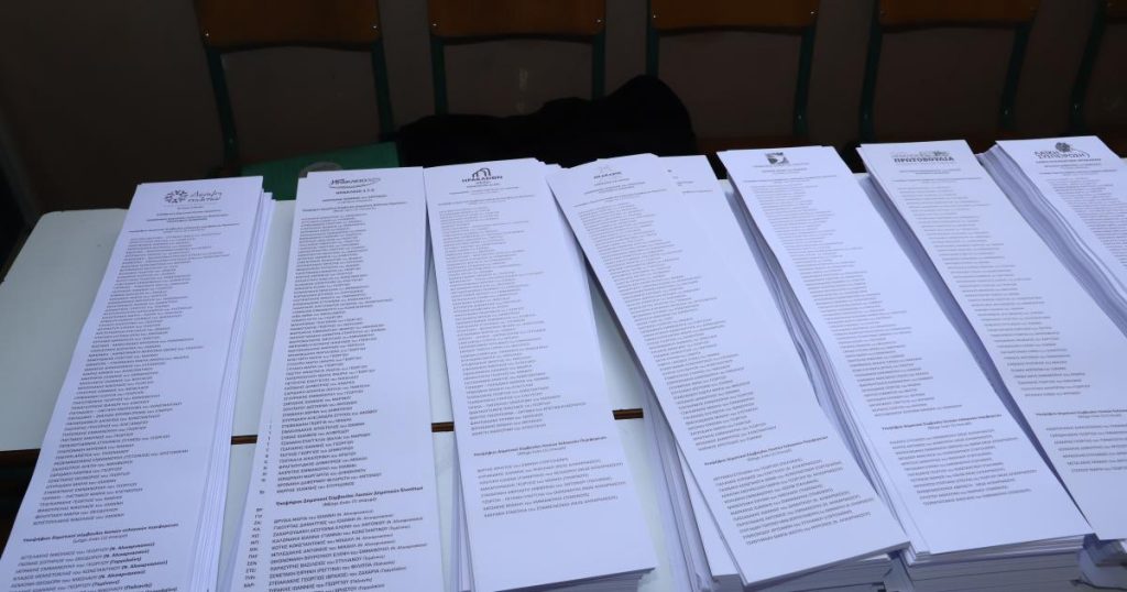 Αυτοδιοικητικές εκλογές: Ψηφοδέλτιο «πάπυρος» μήκους 98 εκατοστών στο Ηράκλειο Κρήτης (φωτό)