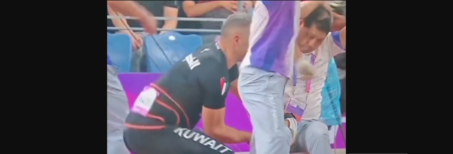 Κίνα: Σφυροβόλος έσπασε το πόδι κριτή… κατά λάθος (βίντεο)