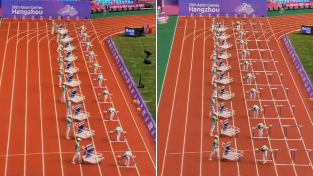 Ασιατικοί Αγώνες: Ο εντυπωσιακός τρόπος με τον οποίο βάζουν τα εμπόδια στα 110μ. (βίντεο)
