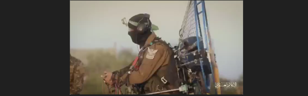 Έτσι πέρασαν οι Παλαιστίνιοι κομάντο της Χαμάς επάνω από το τείχος που είχαν σηκώσει οι Ισραηλινοί (βίντεο)