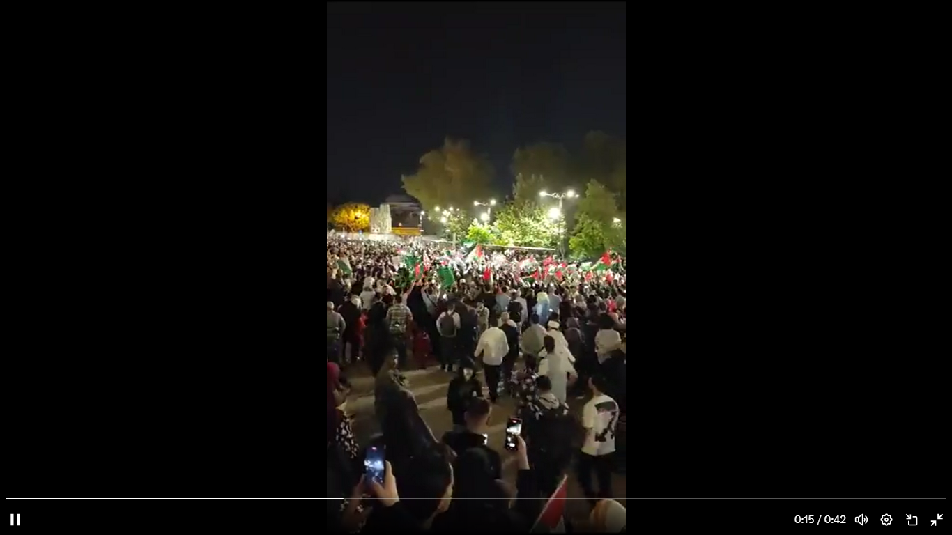Πανηγυρισμοί στην Κωνσταντινούπολη για την εισβολή της Χαμάς στο Ισραήλ (βίντεο)