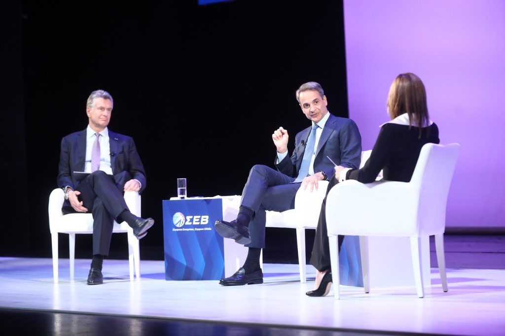 Κ.Μητσοτάκης στη συζήτηση του ΣΕΒ: «Στόχος να μην διευρύνονται οι κοινωνικές ανισότητες»