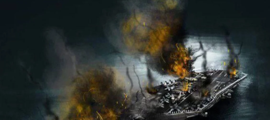 Ο Λίβανος εξέδωσε γραμματόσημο που δείχνει ένα αεροπλανοφόρο των ΗΠΑ να φλέγεται! (φωτό)