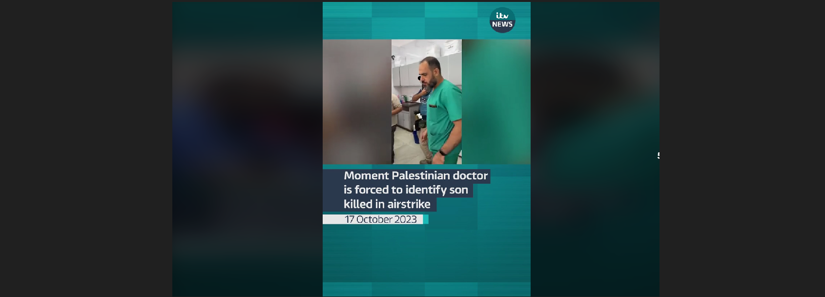 Παλαιστίνιος γιατρός αναγκάστηκε να αναγνωρίσει το παιδί του νεκρό (βίντεο)