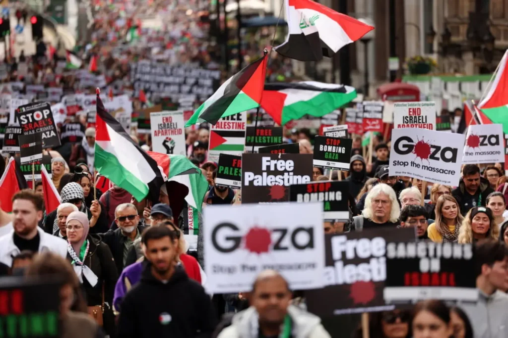 Διαδηλώσεις σε όλο τον κόσμο εναντίον των επιθέσεων του Ισραήλ στη Γάζα