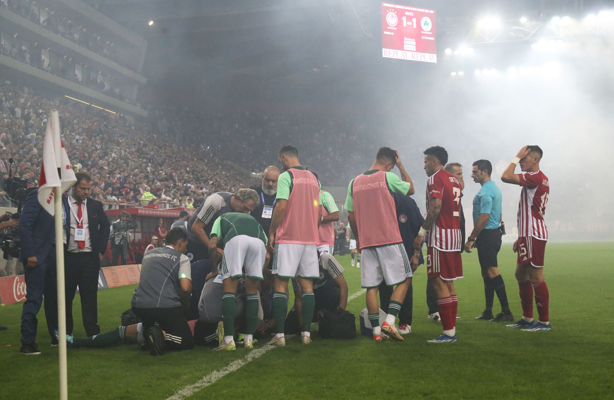 Οριστική η διακοπή στο Ολυμπιακός-ΠΑΟ: Η συνέχεια του ντέρμπι θα δοθεί στα δικαστήρια!