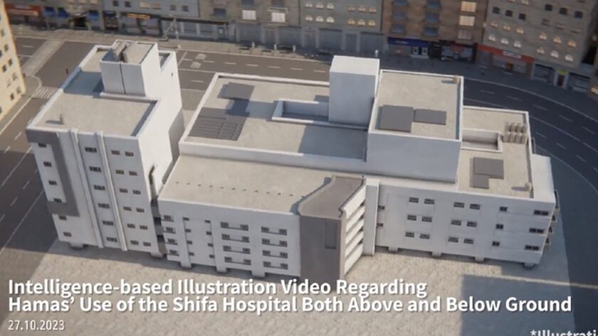 Οι ισραηλινές δυνάμεις δημοσίευσαν βίντεο-animation που δείχνει τις δραστηριότητες της Χαμάς μέσα σε νοσοκομείο στη Γάζα