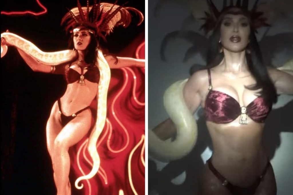 Η Κιμ Καρντάσιαν αναβίωσε το στριπτίζ της Σάλμα Χάγιεκ με το φίδι – Ανέβασε τη θερμοκρασία στα ύψη (βίντεο)