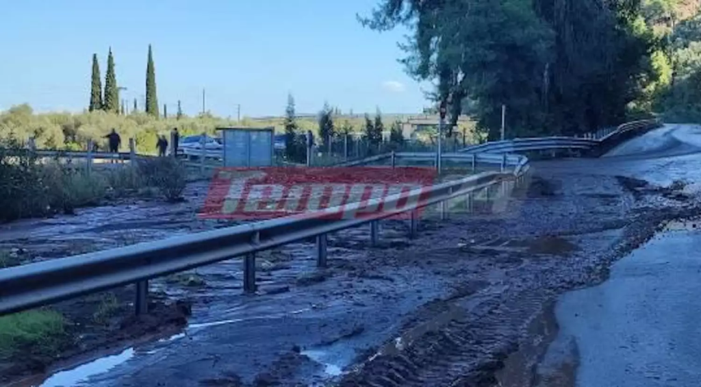 Κακοκαιρία: Οδηγοί εγκλωβίστηκαν μέσα στη λάσπη στην παλαιά Εθνική Οδό Πατρών-Αθηνών (βίντεο)