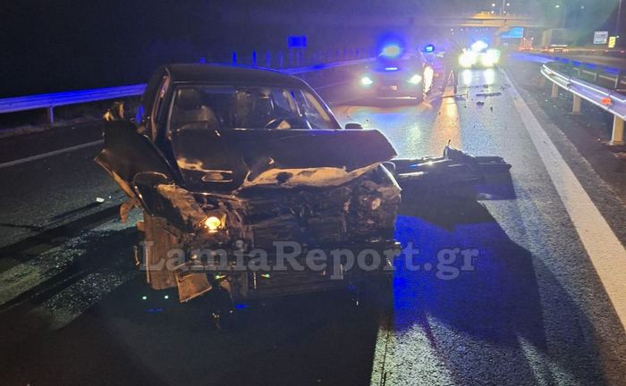 Τροχαίο ατύχημα στην Εθνική Οδό Λαμίας-Αθηνών – Τραυματίστηκε 28χρονος (φώτο)