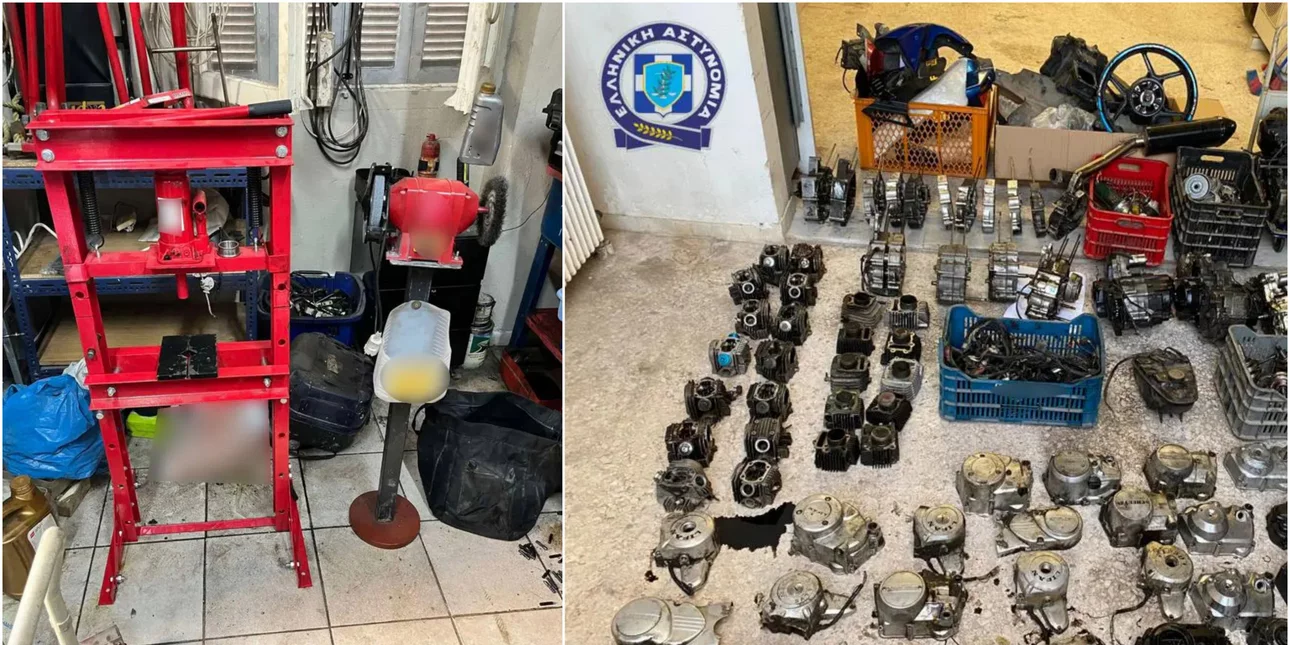 Αγία Βαρβάρα: Εξαρθρώθηκε συμμορία που έκλεβε μηχανές και τις πωλούσε για ανταλλακτικά – Δύο συλλήψεις (βίντεο)