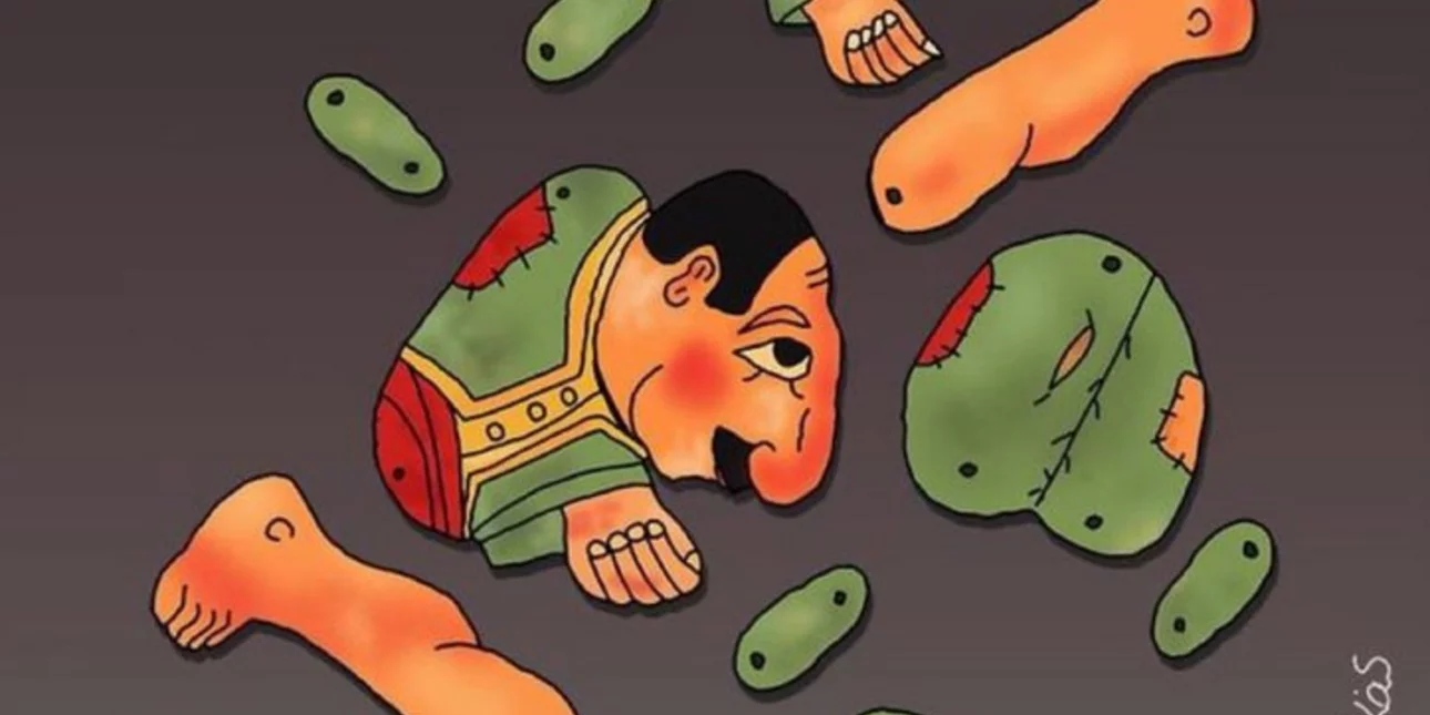 Το «αιχμηρό» σκίτσο του Αρκά για τον ΣΥΡΙΖΑ με τον… διαμελισμένο Καραγκιόζη (φωτο)