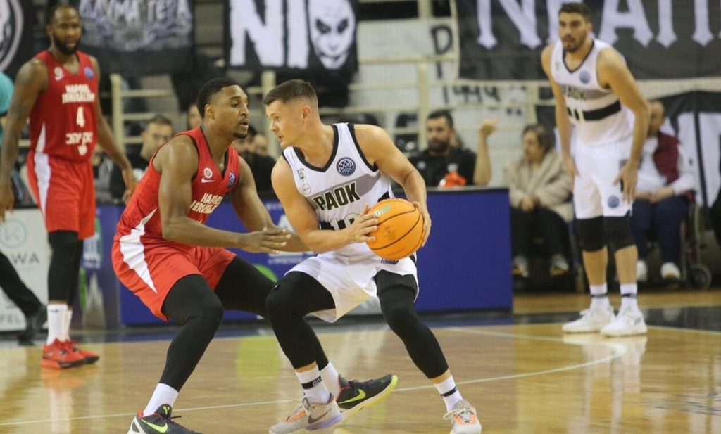 Basketball Champions League: Ο ΠΑΟΚ νίκησε τη Χάποελ Ιερουσαλήμ με 79-77 και έπιασε κορυφή