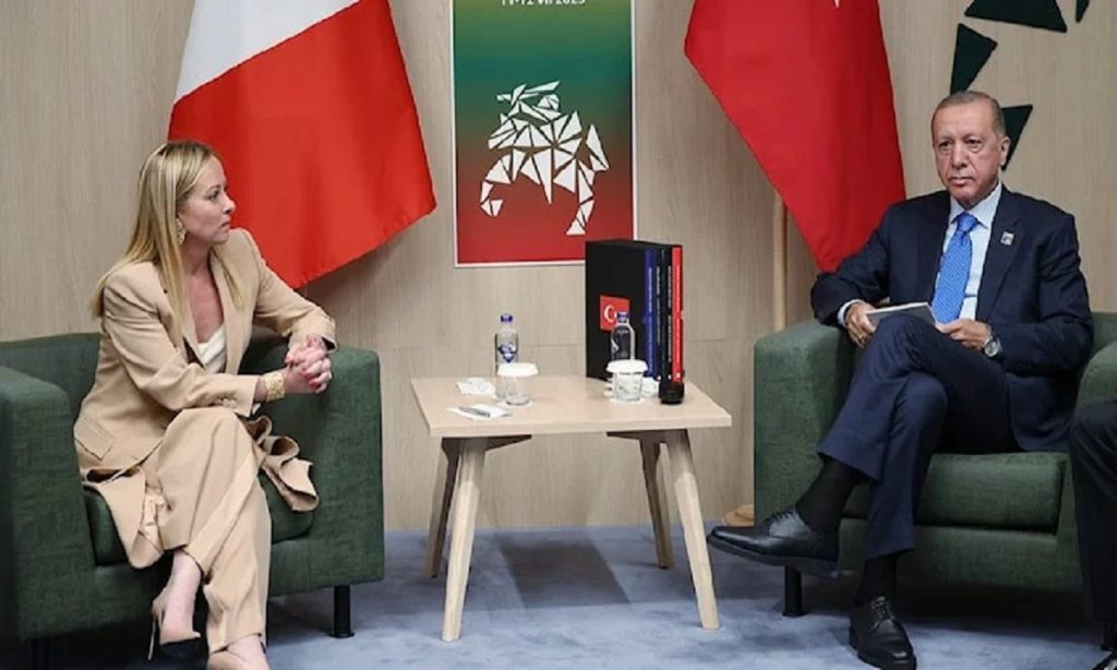 Τηλεφωνική επικοινωνία Ρ.Τ.Ερντογάν και Τ.Μελόνι για την κατάσταση στη Μέση Ανατολή