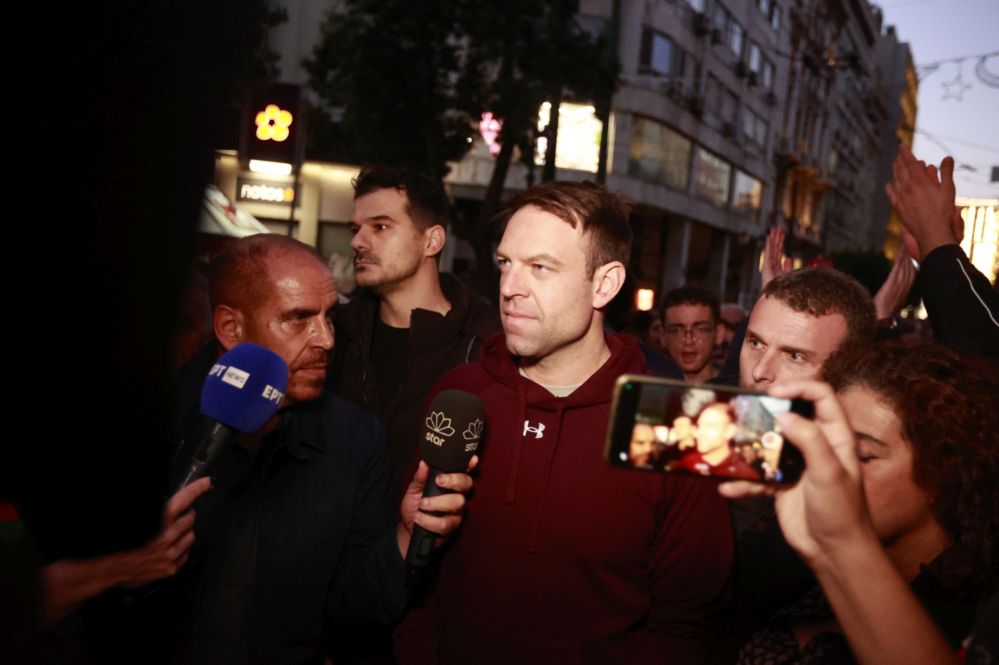 Ο Σ.Κασσελάκης στην πορεία για το Πολυτεχνείο