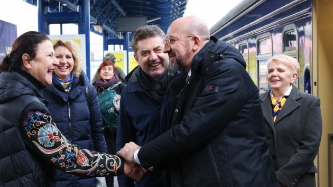 Στο Κίεβο o Σ.Μισέλ και ο Γερμανός υπουργός Άμυνας – Εξέφρασαν την υποστήριξη της ΕΕ