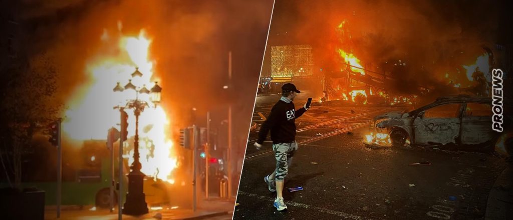 Χάος στο Δουβλίνο: Ολονύχτιες συγκρούσεις πολιτών με την αστυνομία – Έκαψαν τα ξενοδοχεία όπου διαμένουν παράνομοι αλλοδαποί