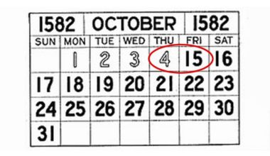Εσύ ήξερες τον λόγο που το 1582 οι άνθρωποι εξαφάνισαν 9 μέρες από τα ημερολόγιά τους;