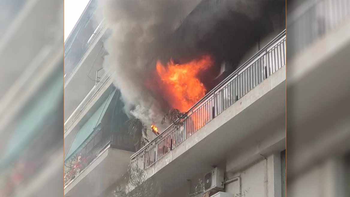 Φωτιά σε διαμέρισμα στο Βύρωνα – Τέθηκε υπό έλεγχο (φωτο)
